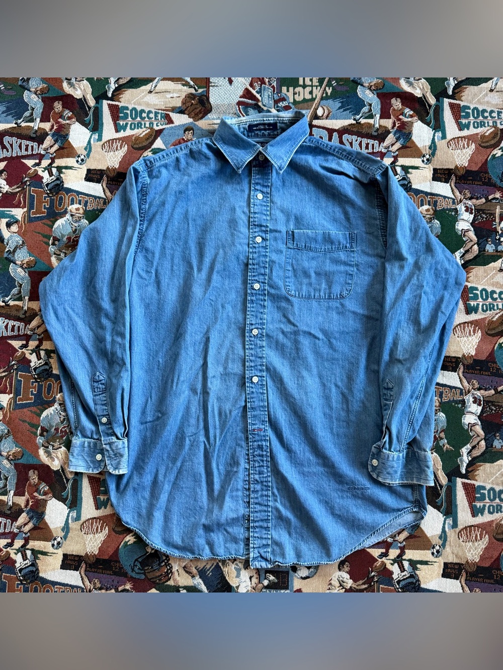 Men’s Daniel Cremieux Classic Blue Denim Button Up Shirt